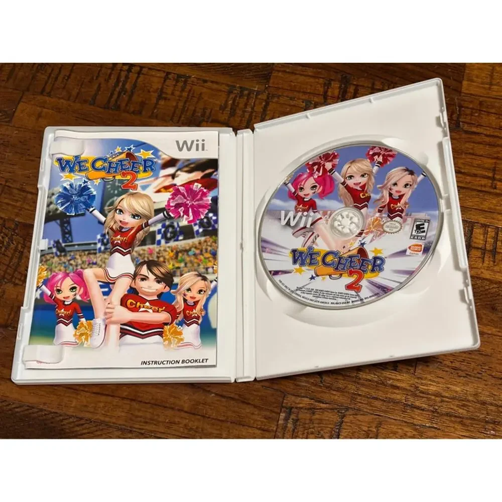 Bandai Namco We Cheer 2 Nintendo Wii Simulation Manual Game Case E10+